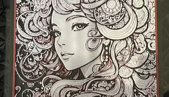 Line Art Girl - принт Hueforge