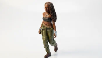 Фигурка девушки-коммандос Звездные войны 3D для печати