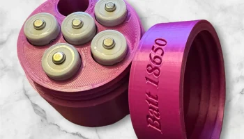 Frasco Para 6 Baterias 18650 1