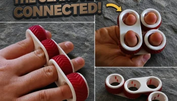 Meshing Gears Finger Fidget - (2 видео включены) модульный! Meshing Gears Finger Fidget - (2 видео включены) модульный!