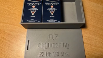 Kompakte Munitionsbox f&uuml;r .22 lfb (150 Schuss) - Schiebed...