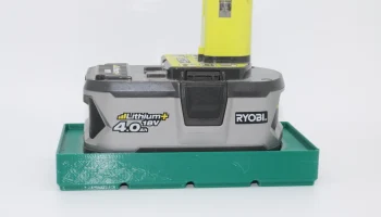 Держатель батареи Gridfinity Ryobi 4