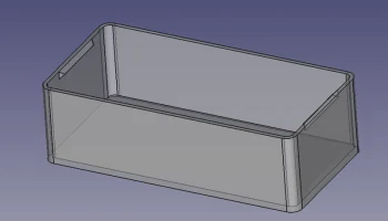 Параметрический шаблон шаблона корпуса с защелкой FreeCAD 3