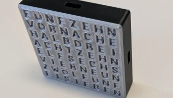 Word clock 8x8 - многоязычный (EN, DE, ES) - полностью н... 7
