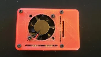 Чехол + вентилятор для Raspberry Pi 4 - для Waveshare 2C... 1
