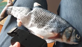 Китайская игрушка-рыба-кошка починка...