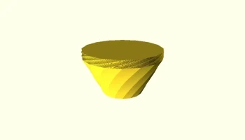 Маленький плантатор - файл OpenSCAD 1