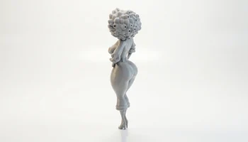 Фигурка пышной девушки, женская фигура, 3D-печать 4