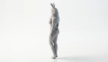 Наряд кролика, фигурка девушки, женская фигура, 3D-печать 4