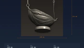 Гамак с подставкой для листьев Betta Fish, крепление на п... 3