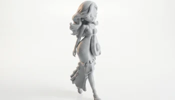 Фигурка девушки из авокадо, женский персонаж, 3D-печать 2