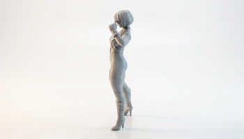 Фигурка крутой девушки, женский персонаж, 3D-печать 4