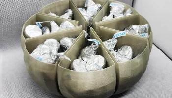 Блюдо для закусок из тыквы - режим "Ваза"......