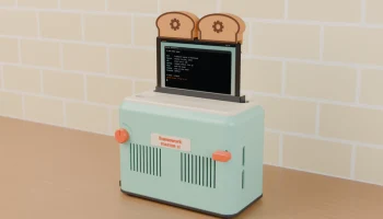 Компьютер с тостером Framework 12: нажмите на рычаг, экр...