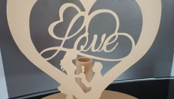 C&oelig;ur St Valentin с маленькой вазой 1