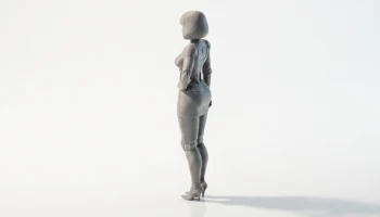Фигурка Bionic Girl Женская фигура для 3D-печати 4