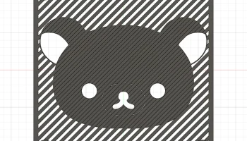 Крышка вентиляционного отверстия Rilakkuma 120 мм 1