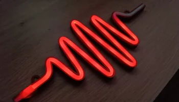 Декоративный неоновый (LED) волновой свет 2