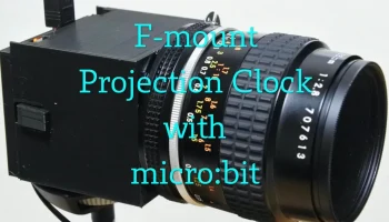 Проекционные часы с креплением F и micro:bit Проекционные часы с креплением F и micro:bit