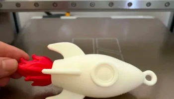 Rocket Blast Keychain - 3D Print Model 2