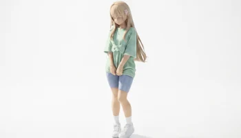Фигурка девушки аниме женского персонажа для 3D-печати