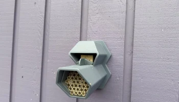 Mason Bee Hut - настенное крепление 3