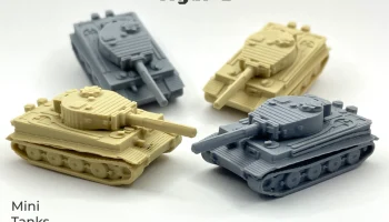 Танк Mini Tiger 1 в масштабе 1/200 от L3D PrintLab