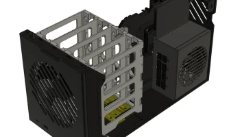Корпус NAS ITX с 4 отсеками с возможностью горячей замены 3