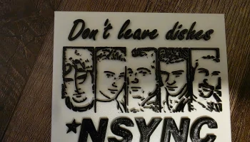 Не оставляйте магнит Dishes NSYNC