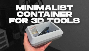 Минималистичный дизайнерский контейнер для 3D-инструменто...