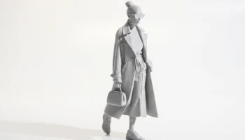 Cool Girl Stylish Female Figurine 3D Printable 2