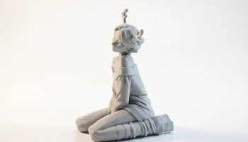 Фигурка девушки-оленя женского персонажа для 3D-печати 1