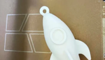 Rocket Blast Keychain - 3D Print Model 3