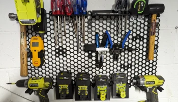 Держатель для батарей Ryobi, сотовая стенка для хранения... 6