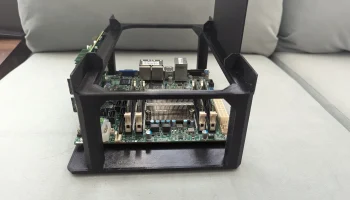 Полка ITX NAS сверхкороткой глубины 4U (около) 1