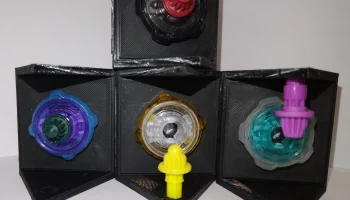 Модульный дисплей и футляр Trigon Bit-Lock Beyblade X. 8