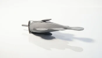 Крутая фигурка курящей рыбы-животного для 3D-печати... 4