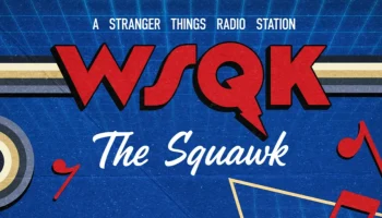 Логотип радио WSQK (из сериала "Очень странные дела") 1