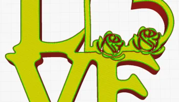 Vase LOVE 3