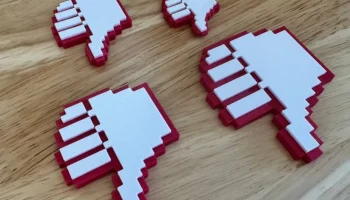 8-бит "Не нравится/не нравится" - Магнит на холодильник (...