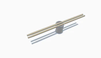 Cupstick - держатель для палочек и блюдце для соуса в од... 1