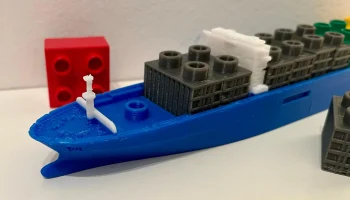 Контейнеровоз Lego Duplo (стабильно плавающий и без опор!... 2