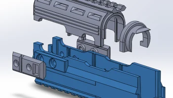 Сборка защиты руки для страйкбола AK-47 - версия Mlock 5