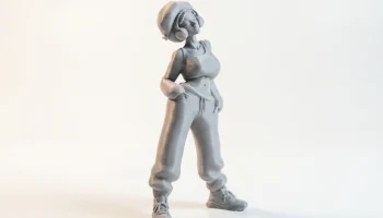 Наушники Фигурка девушки Женский персонаж 3D-печать 2