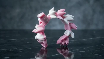 Подвижный брелок, кот с пушистым хвостом 2