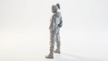 Фигурка с капюшоном Cool Girl, женская фигура, 3D-печать 4