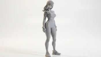 Фигурка "Красивая леди" Женский персонаж для 3D-печати...... 2