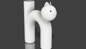 Cat Vase