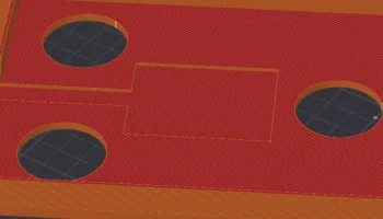 Solar Panel Frame - 118mm x 173mm  Mesh Node