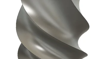 Квадратная спиральная ваза